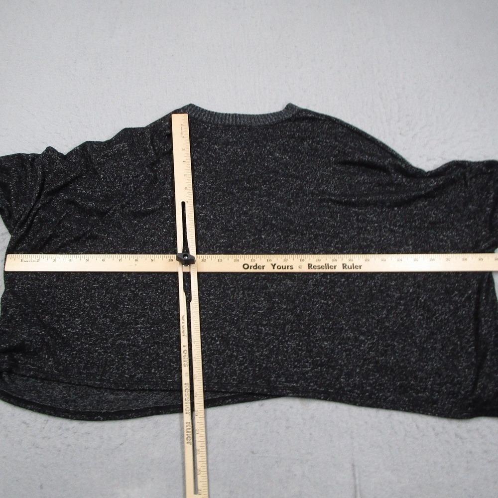 Joah Brown Womens Oversized Crewneck Top Charcoal Grey Heather One Size USA Made - Picture 4 of 9